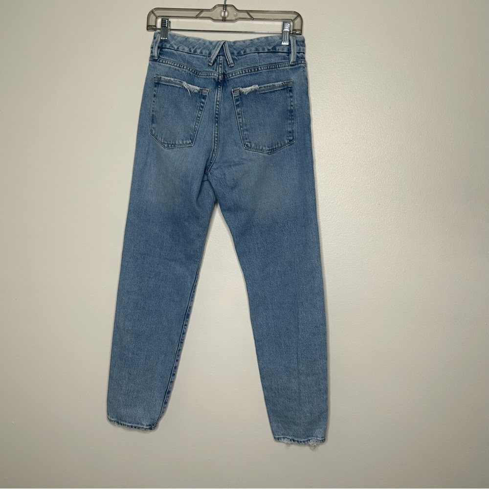 Good American Light Blue Straight Leg Jeans - Picture 3 of 9
